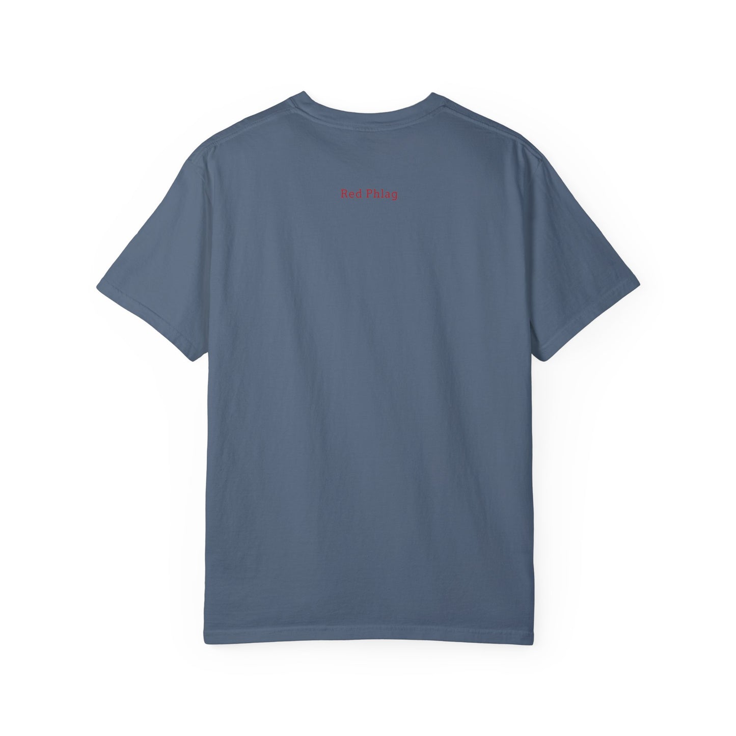 Red Phlag Grid Garment-Dyed T-shirt